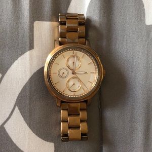 Rose Gold Fossil watch